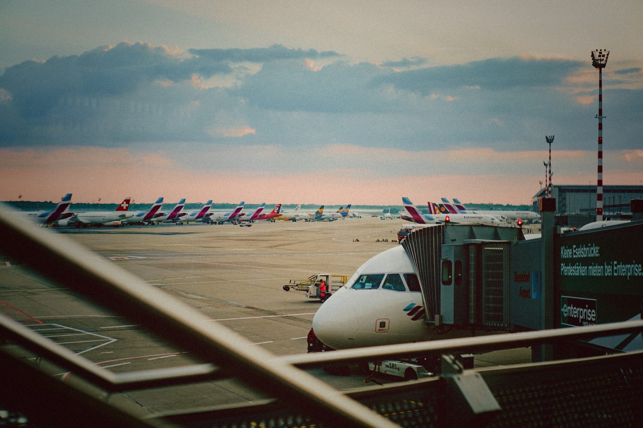 Duesseldorf airport recently suffered delays due to staff shortages.