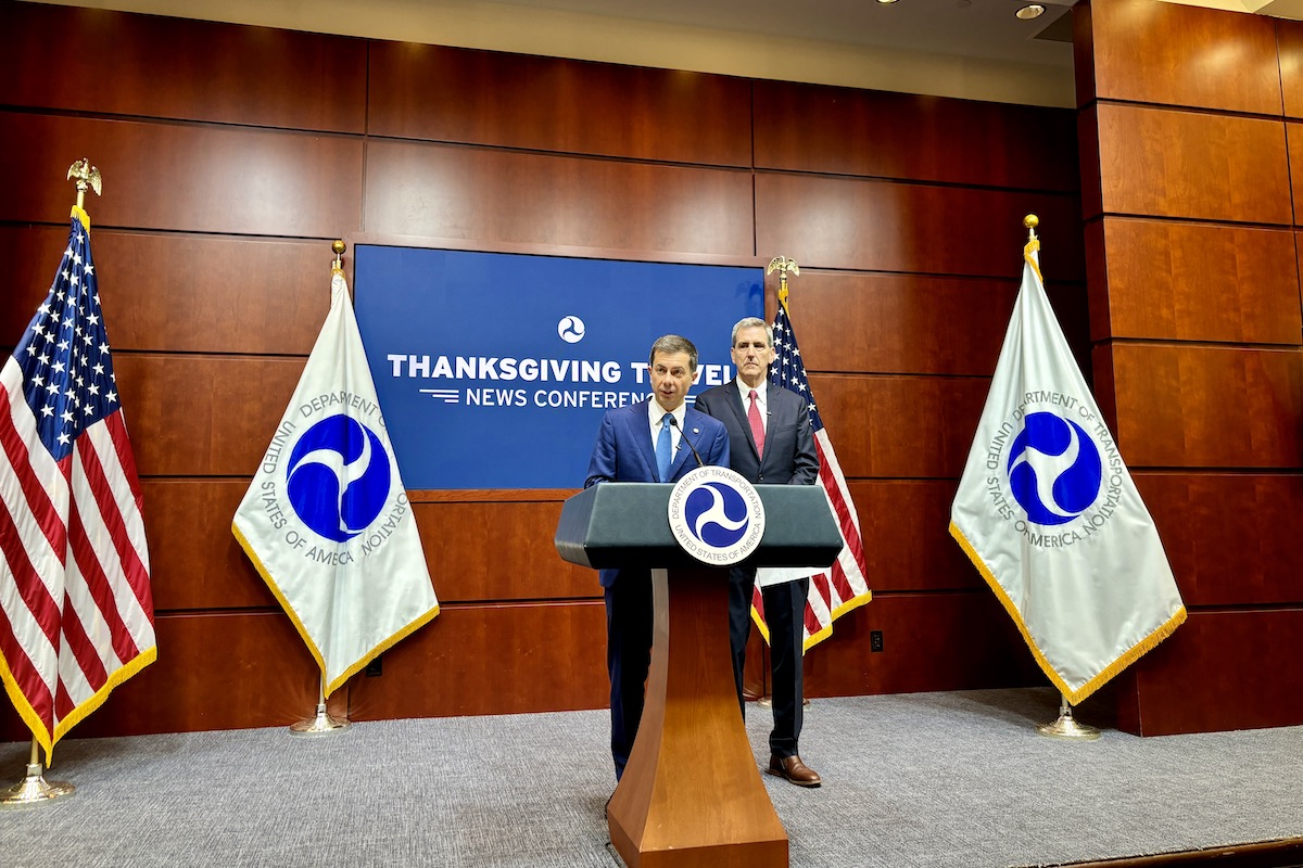 Transportation Secretary Pete Buttigieg and FAA Administrator Mike Whitaker talk Thanksgiving travel.