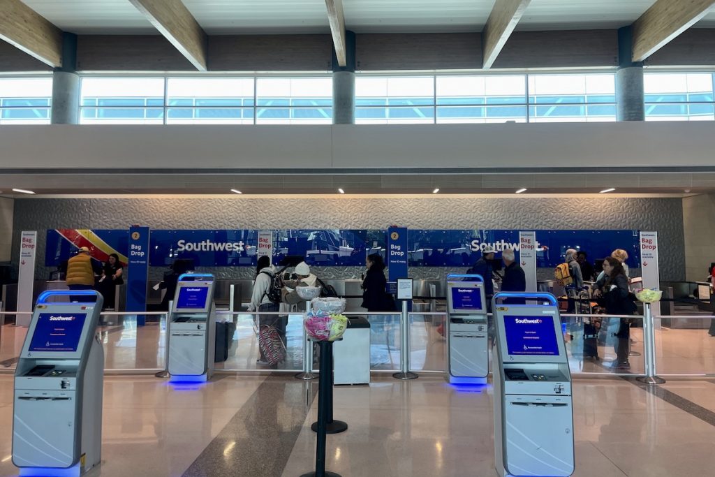 Southwest ticket counter at Dallas Love Field