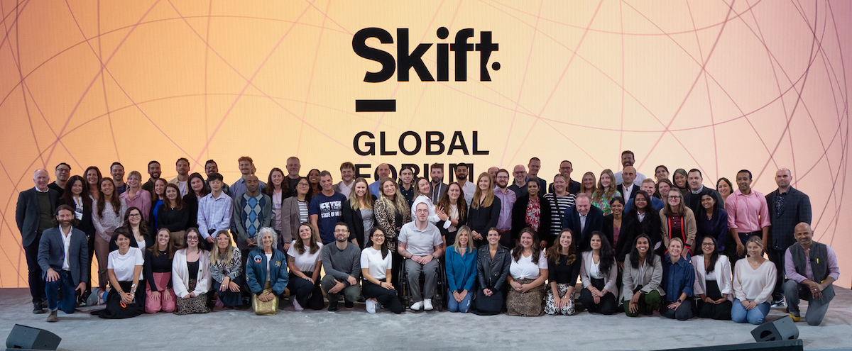 The Skift Team on stage at Skift Global Forum 2023